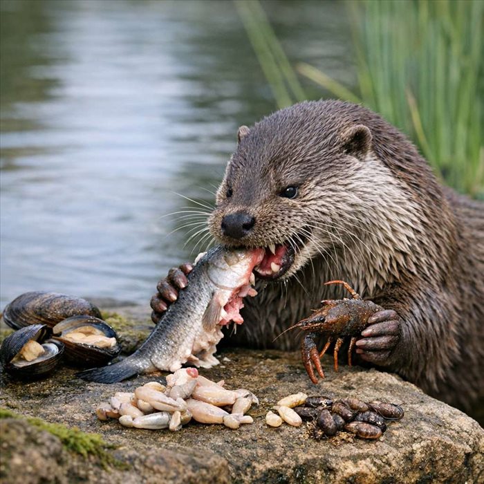 Que mange une loutre d’Europe ? Alimentation, proies et habitudes