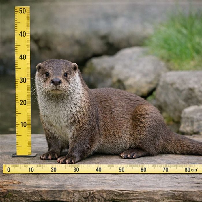 Combien mesure une loutre d’Europe ? Taille et poids