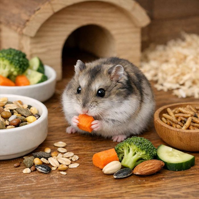 Que mange un hamster russe ? Guide pour une alimentation saine