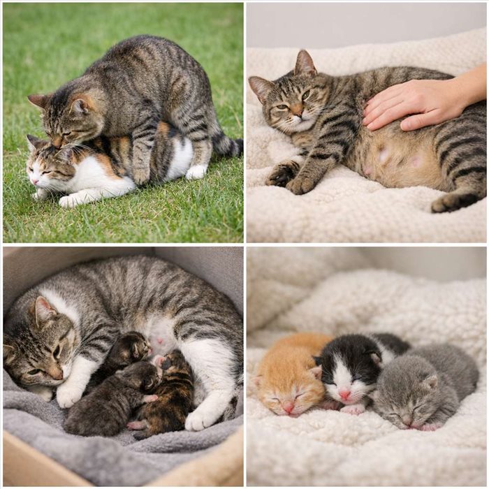 Reproduction du chat : cycle, accouplement, gestation et naissance