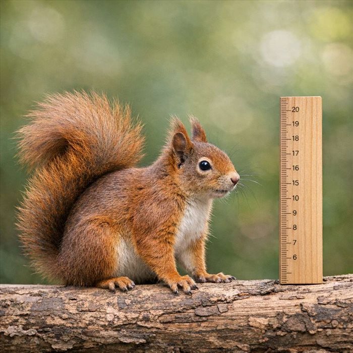 Quelle taille atteint un écureuil roux ? Guide complet et précis