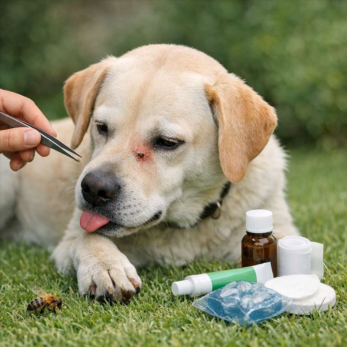 Piqûre d’abeille chez le chien : que faire rapidement ?