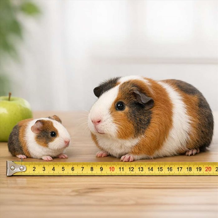 Quelle est la taille d’un cochon d’inde ? Guide complet