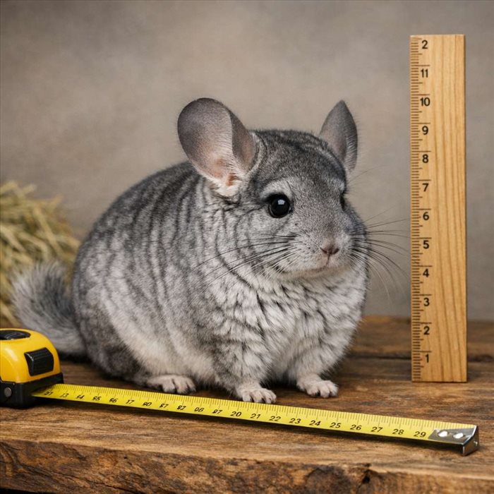 Combien mesure un chinchilla adulte ? Taille et poids