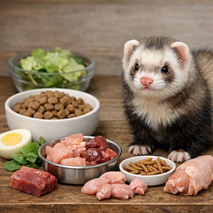 Que mange un furet domestique ? Guide complet pour bien le nourrir