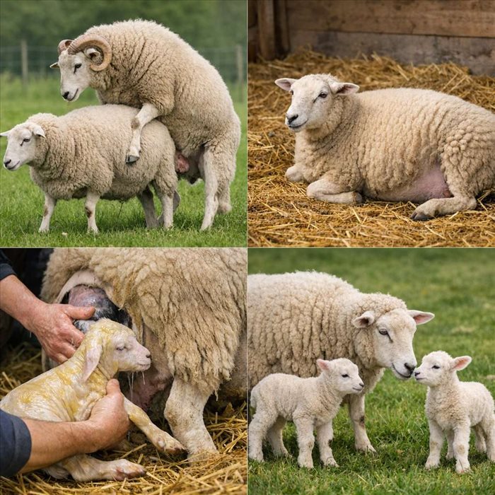 Reproduction du mouton : cycle, accouplement et agnelage