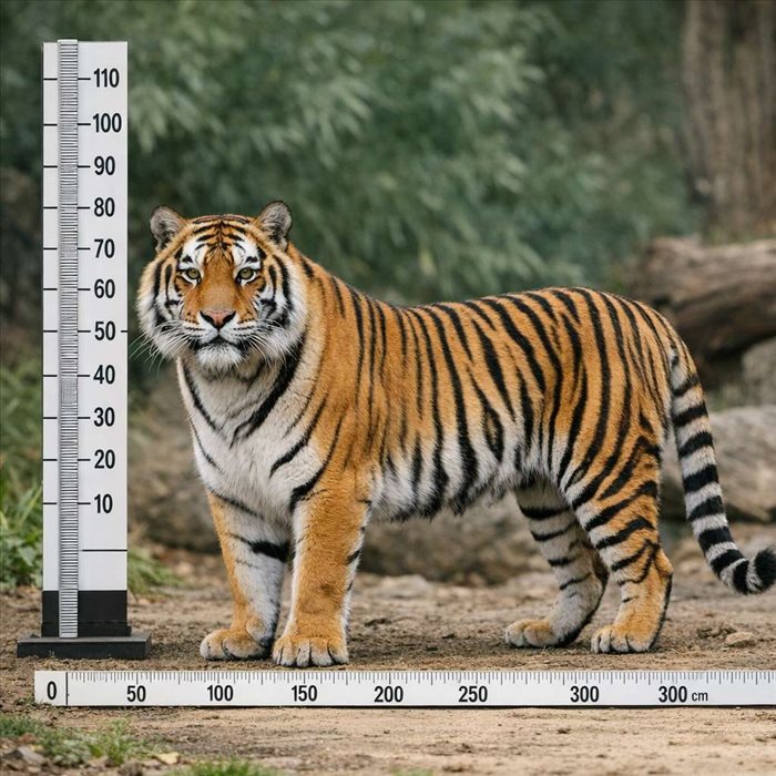 Combien mesure un tigre du Bengale ? Taille, mâle et femelle