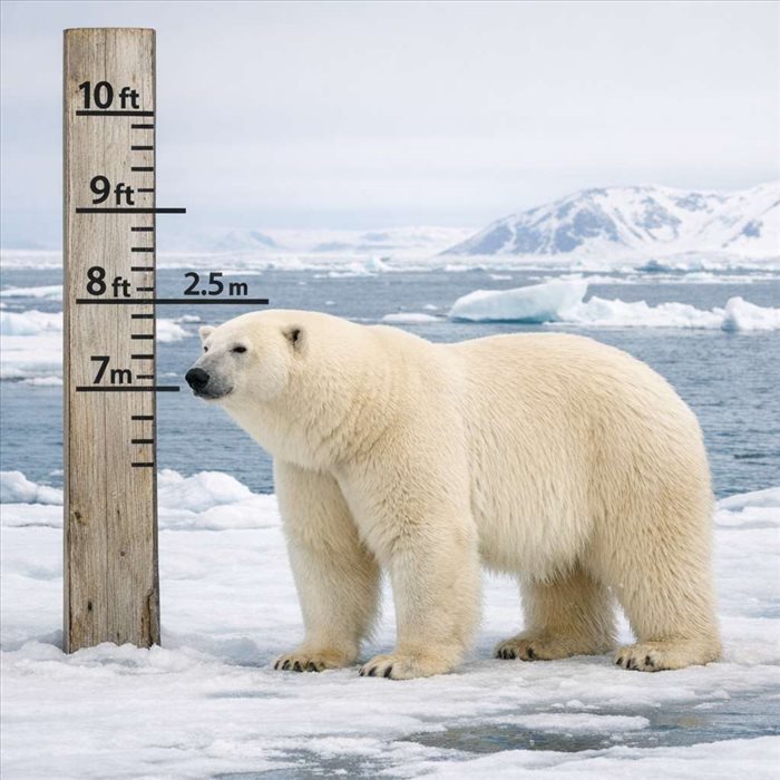 Taille de l’ours blanc : dimensions moyennes et secrets
