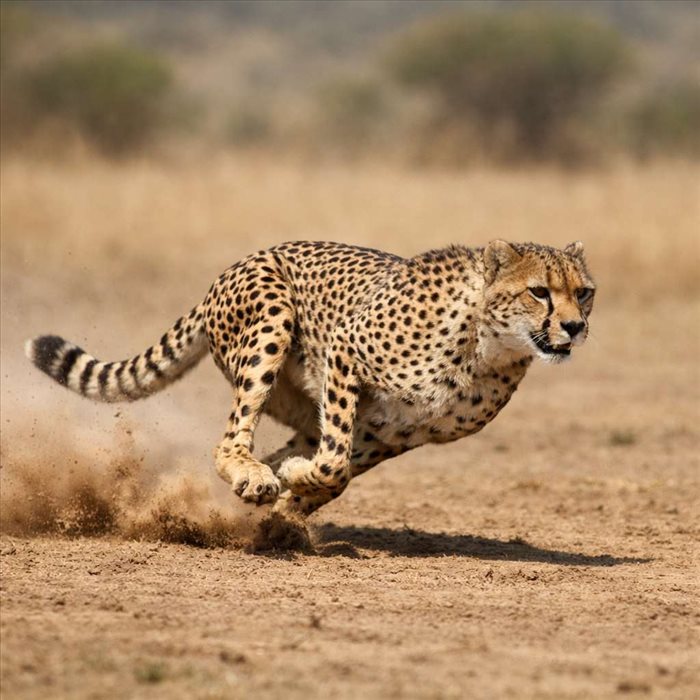 Vitesse du guépard sur courte distance : record et explications