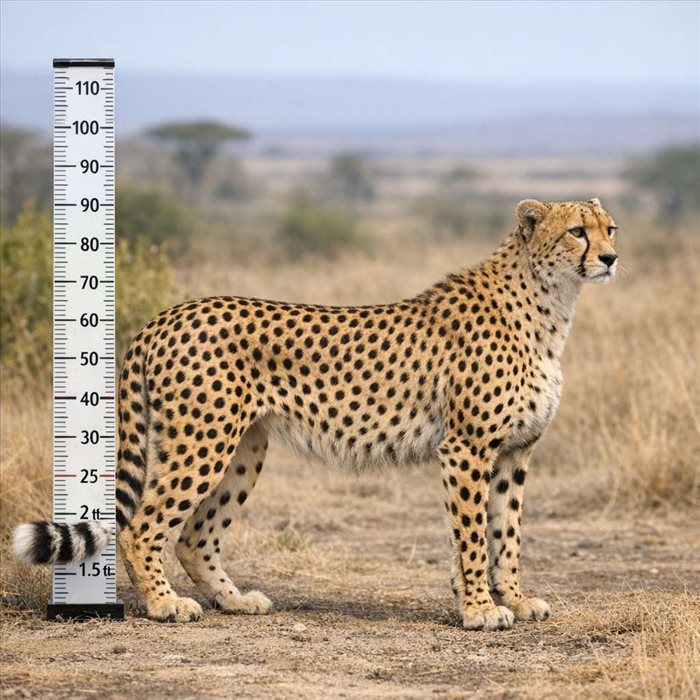Quelle taille atteint un guépard adulte ? Guide complet