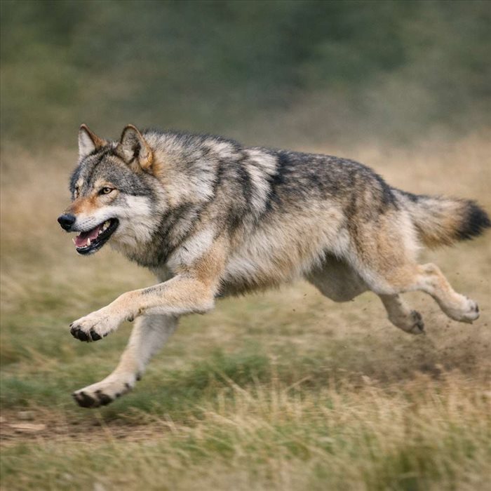 Vitesse maximale du loup gris : jusqu’où peut-il courir ?