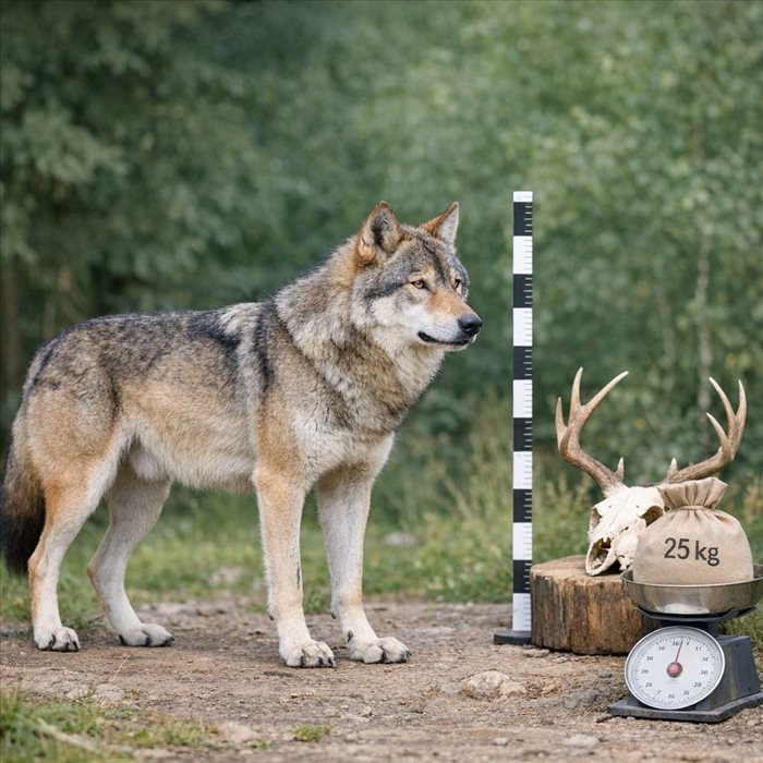 Combien mesure un loup gris ? Taille, poids et différences