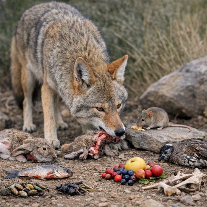 Que mange un coyote ? Régime, proies et alimentation