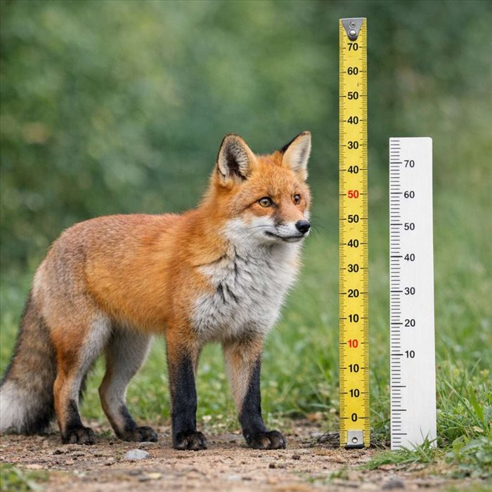 Quelle est la taille d’un renard roux ? Mesures et repères