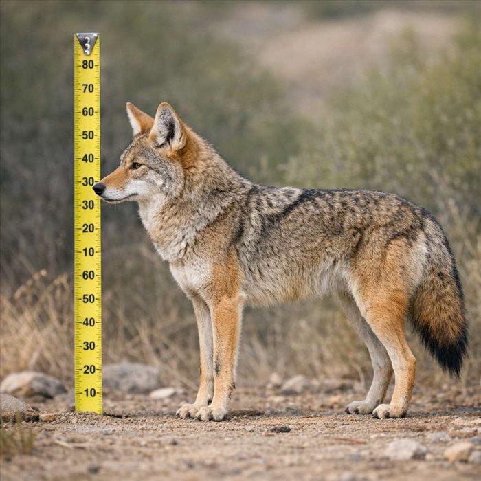 Combien mesure un coyote adulte ? Taille, poids et différences