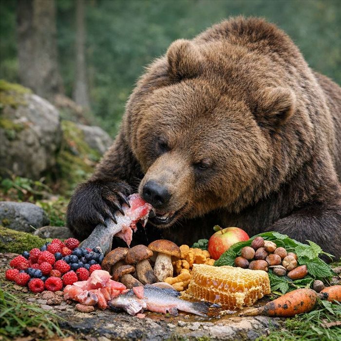 Que mange un ours brun ? Alimentation, saison et secrets d’un omnivore