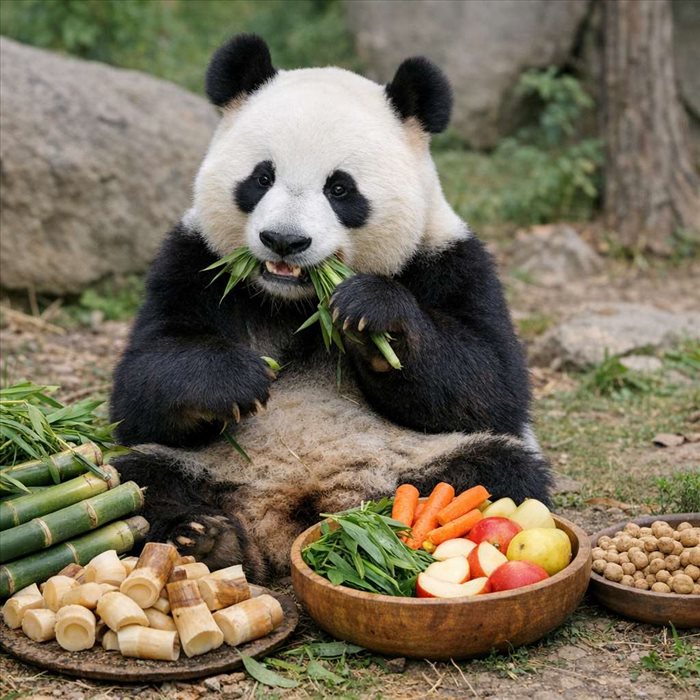 Que mange un panda géant ? Tout savoir sur son régime